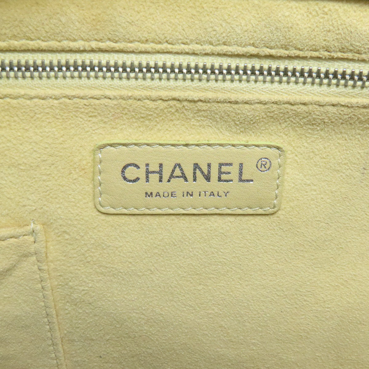 CHANEL Punching COCO Mark SilverHardware Handbag Enamel Ladies [Used]