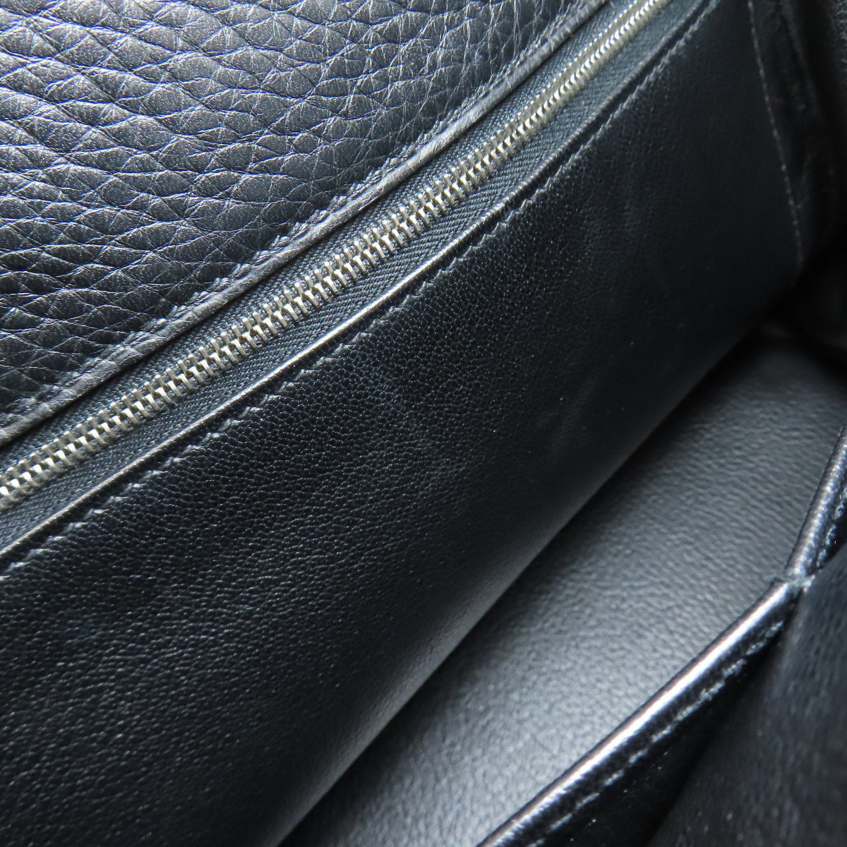 HERMES Kelly 28 Inner Stitch SilverHardware Handbag Taurillon Clemence Ladies [Used]