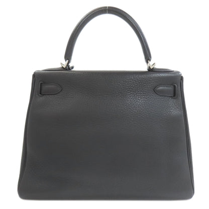 HERMES Kelly 28 Inner Stitch SilverHardware Handbag Taurillon Clemence Ladies [Used]
