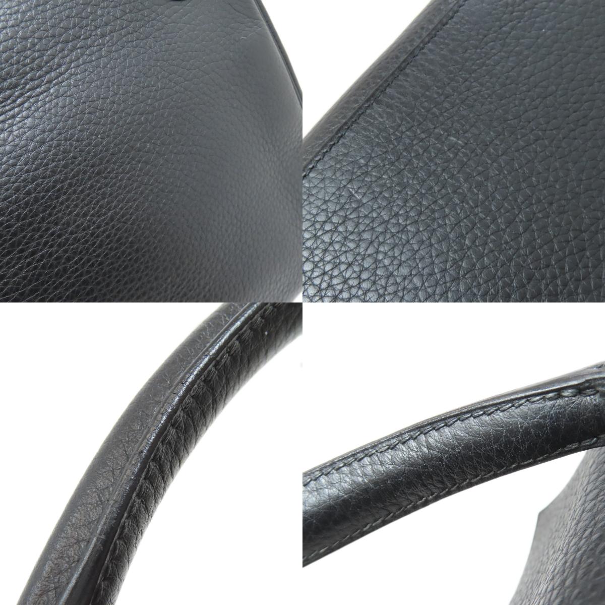 HERMES Kelly 28 Inner Stitch SilverHardware Handbag Taurillon Clemence Ladies [Used]