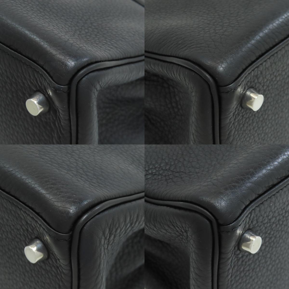 HERMES Kelly 28 Inner Stitch SilverHardware Handbag Taurillon Clemence Ladies [Used]