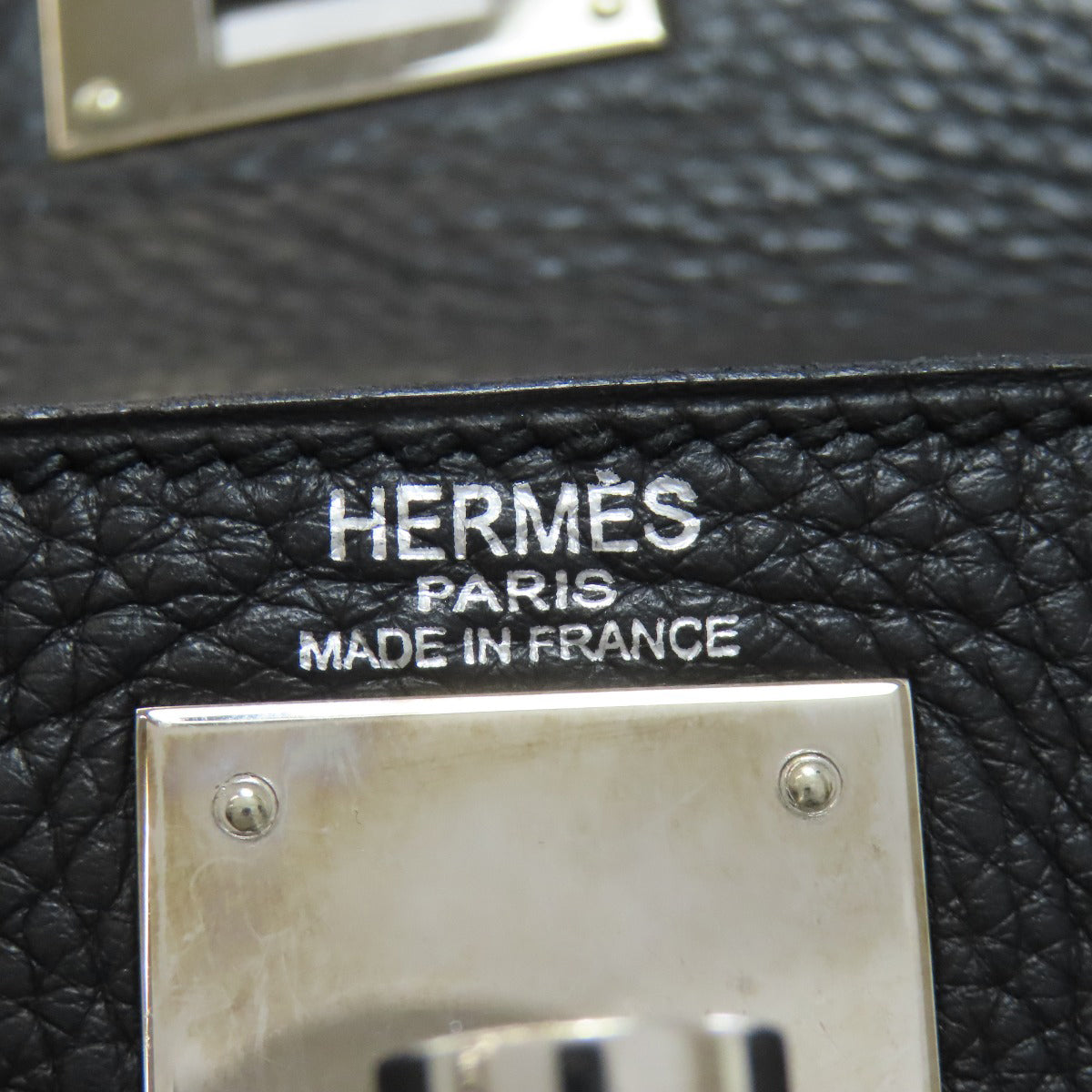 HERMES Kelly 28 Inner Stitch SilverHardware Handbag Taurillon Clemence Ladies [Used]