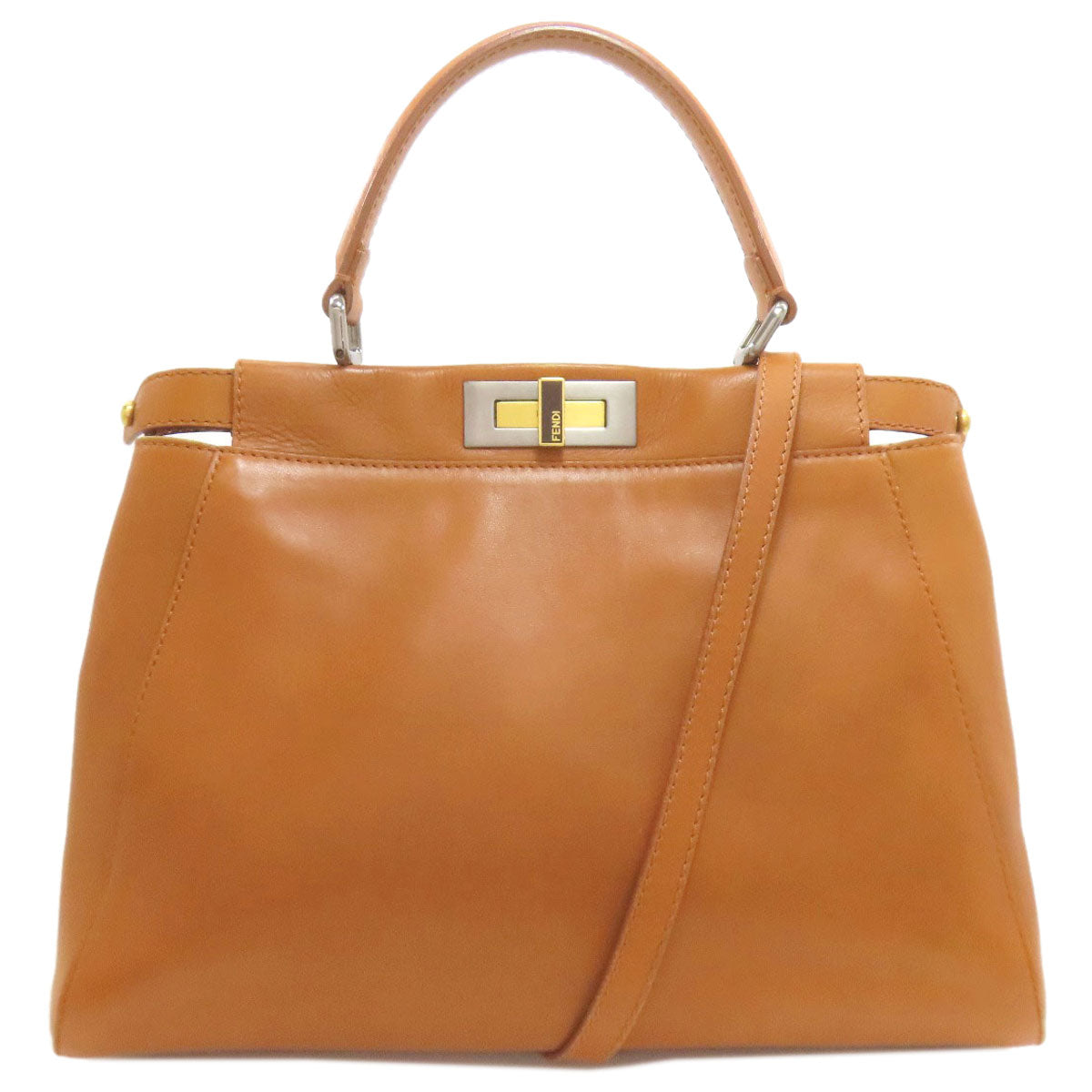 FENDI Peekaboo 2WAY Handbag Calf Ladies [Used]
