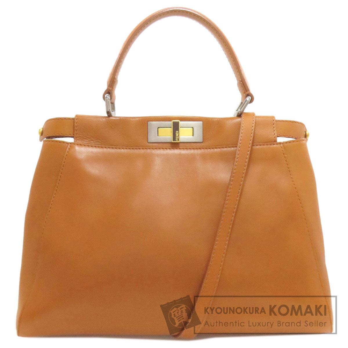 FENDI Peekaboo 2WAY Handbag Calf Ladies [Used]