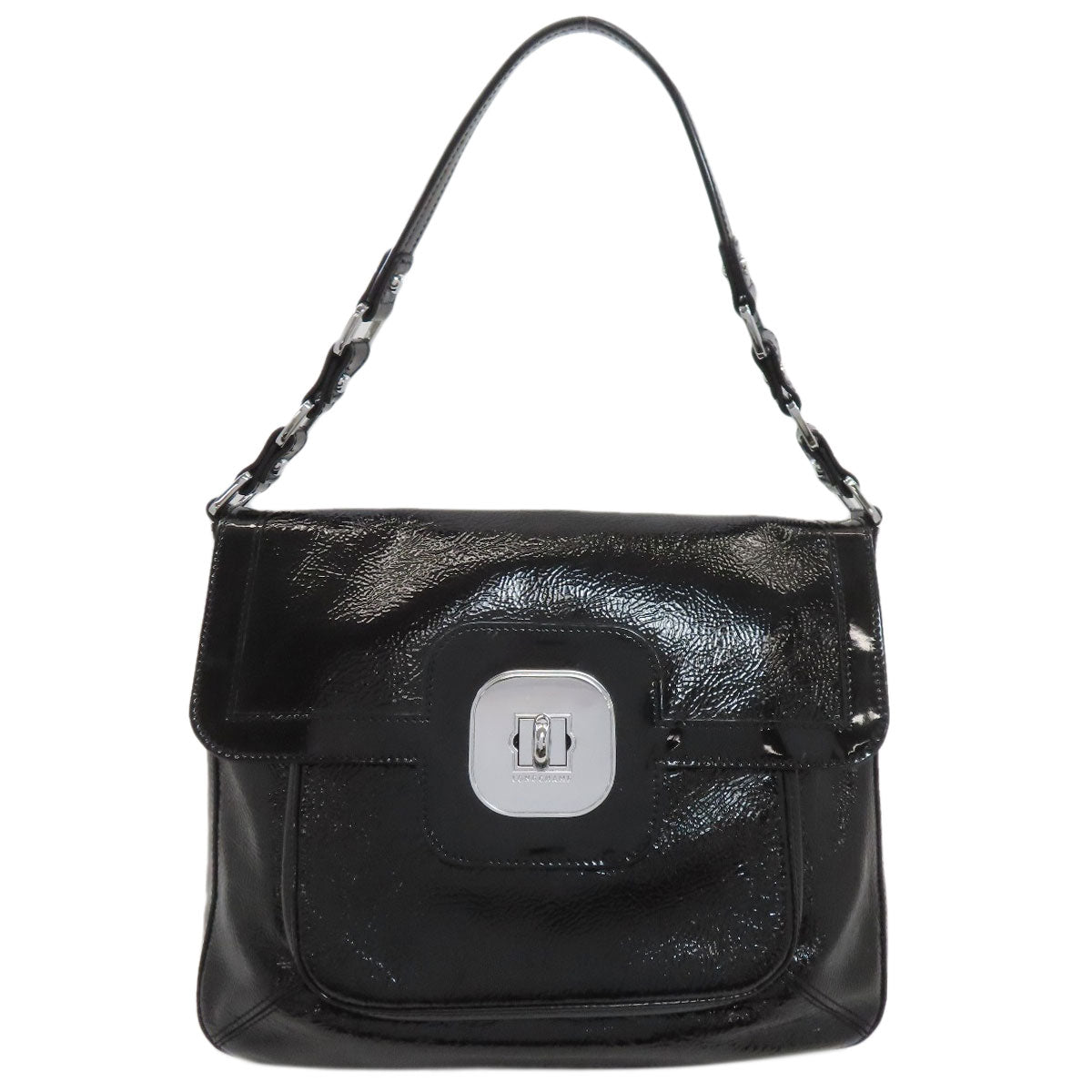 Longchamp one belt Shoulder Bag Enamel Ladies [Used]