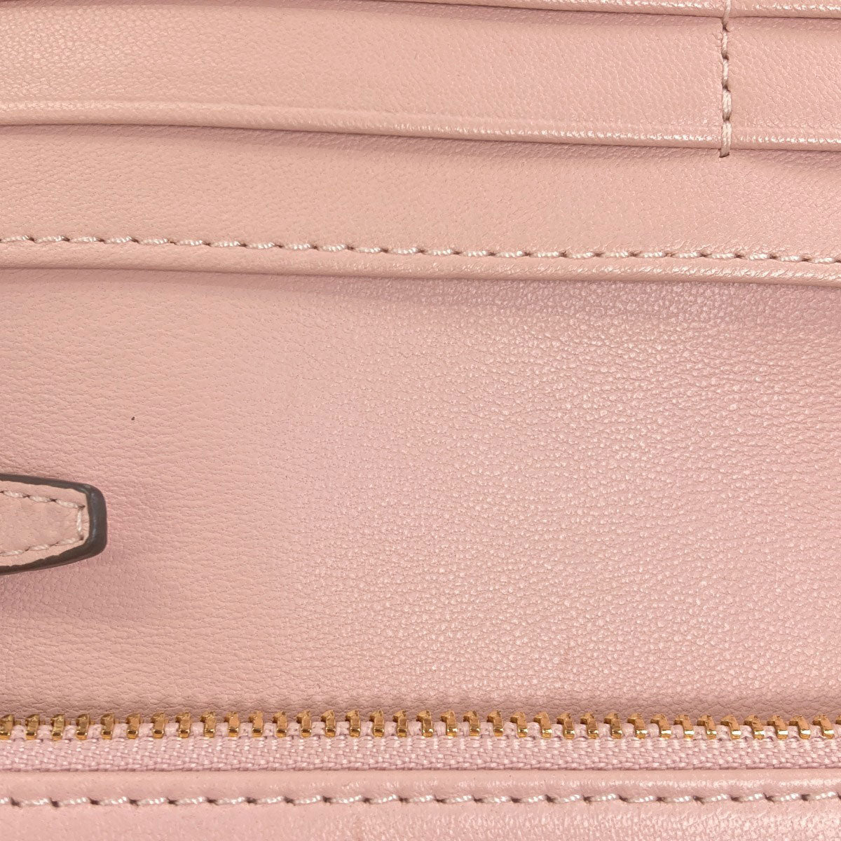 Tory Burch Shoulder wallet with stitching Long wallet (with coin pocket) Leather Ladies [Used]