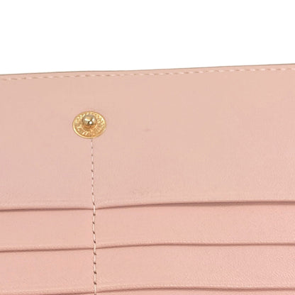 Tory Burch Shoulder wallet with stitching Long wallet (with coin pocket) Leather Ladies [Used]