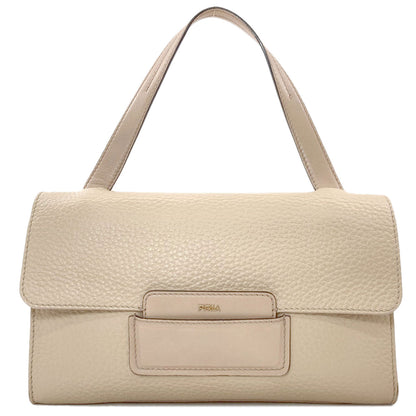 Furla logo Handbag Leather Ladies [Used]