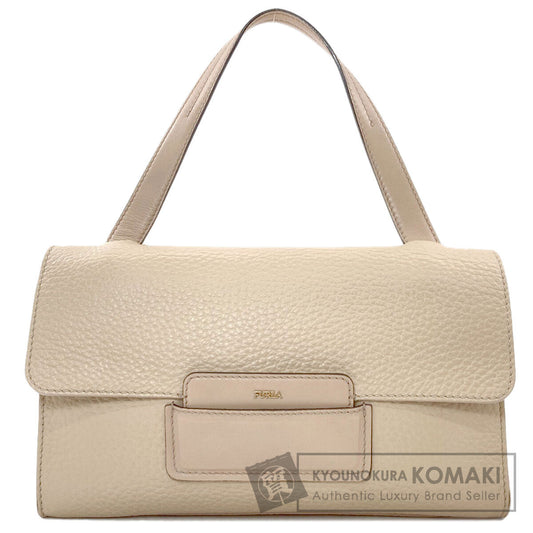 Furla logo Handbag Leather Ladies [Used]