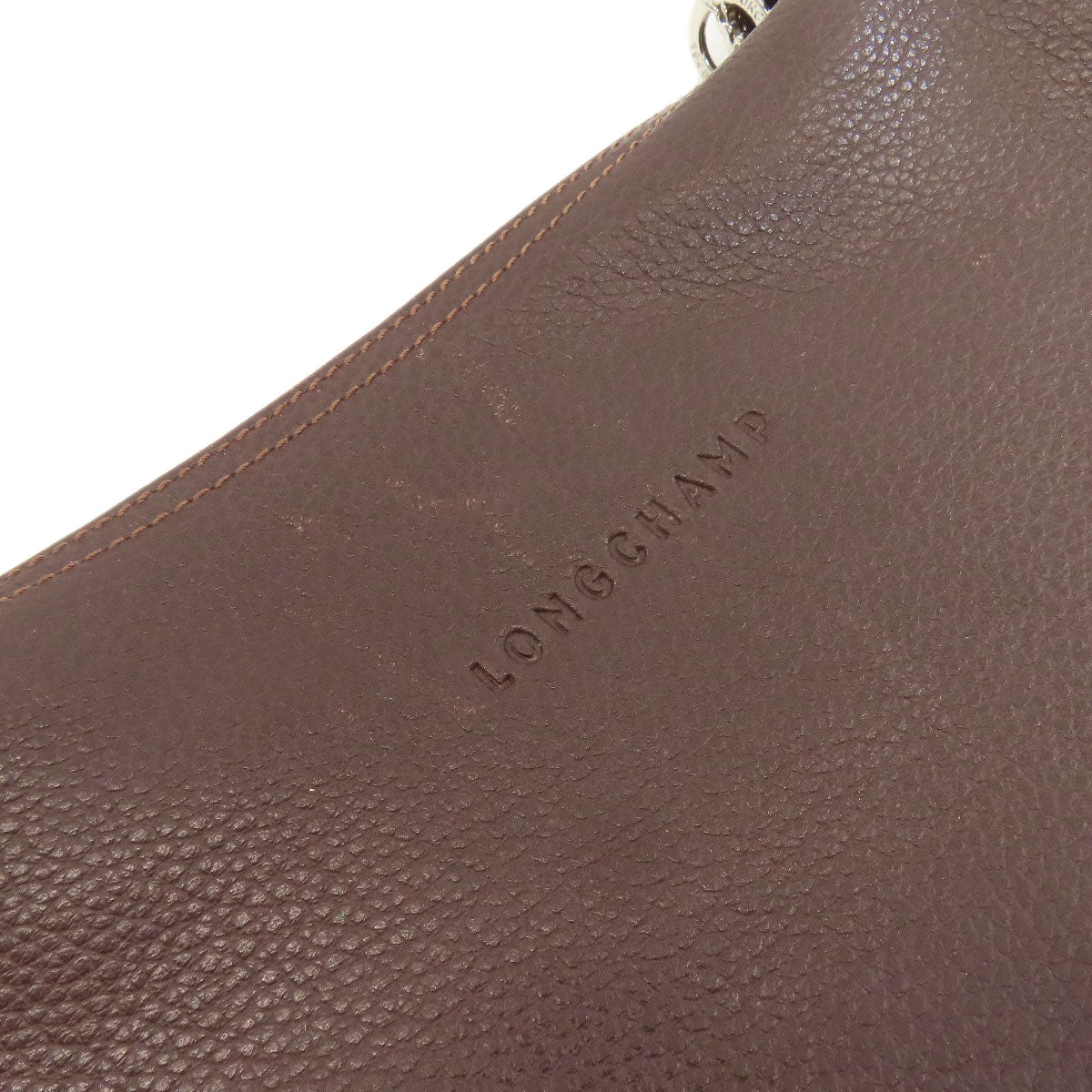 Longchamp one belt Shoulder Bag Leather Ladies [Used]