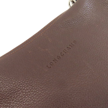 Longchamp one belt Shoulder Bag Leather Ladies [Used]