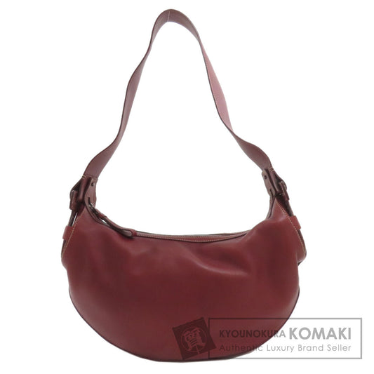 Salvatore Ferragamo Gancini Shoulder Bag Leather Ladies [Used]