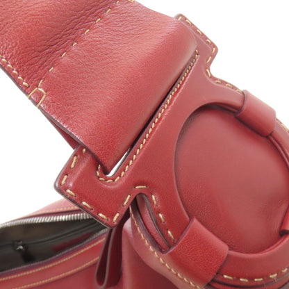 Salvatore Ferragamo Gancini Shoulder Bag Leather Ladies [Used]