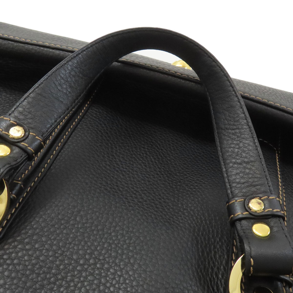 GOLD PFEIL logo Tote Bag Leather Ladies [Used]