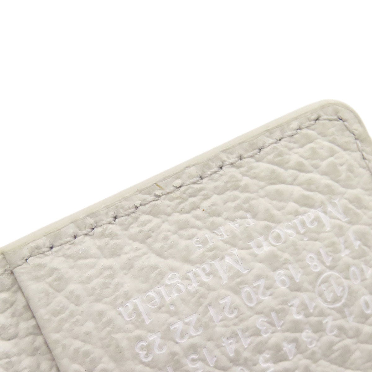 MaisonMargiela logo Card Case Leather Ladies [Used]