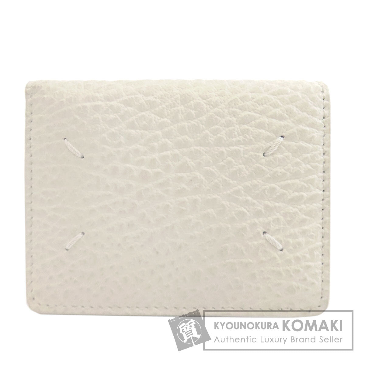 MaisonMargiela logo Card Case Leather Ladies [Used]