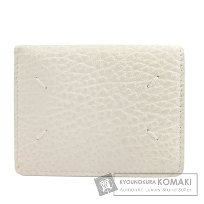 MaisonMargiela logo Card Case Leather Ladies [Used]