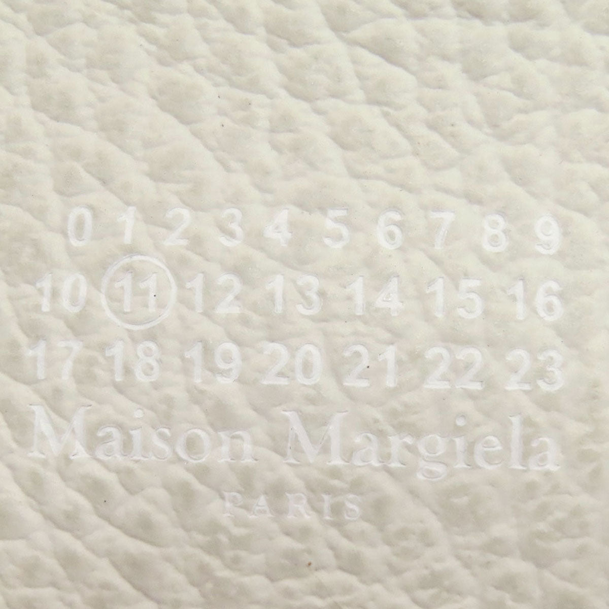 MaisonMargiela logo Card Case Leather Ladies [Used]
