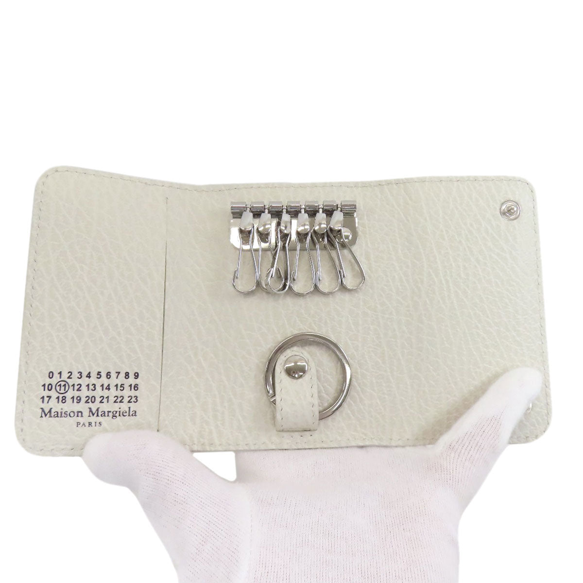 MaisonMargiela 4 stitches key holder Leather Ladies [Used]