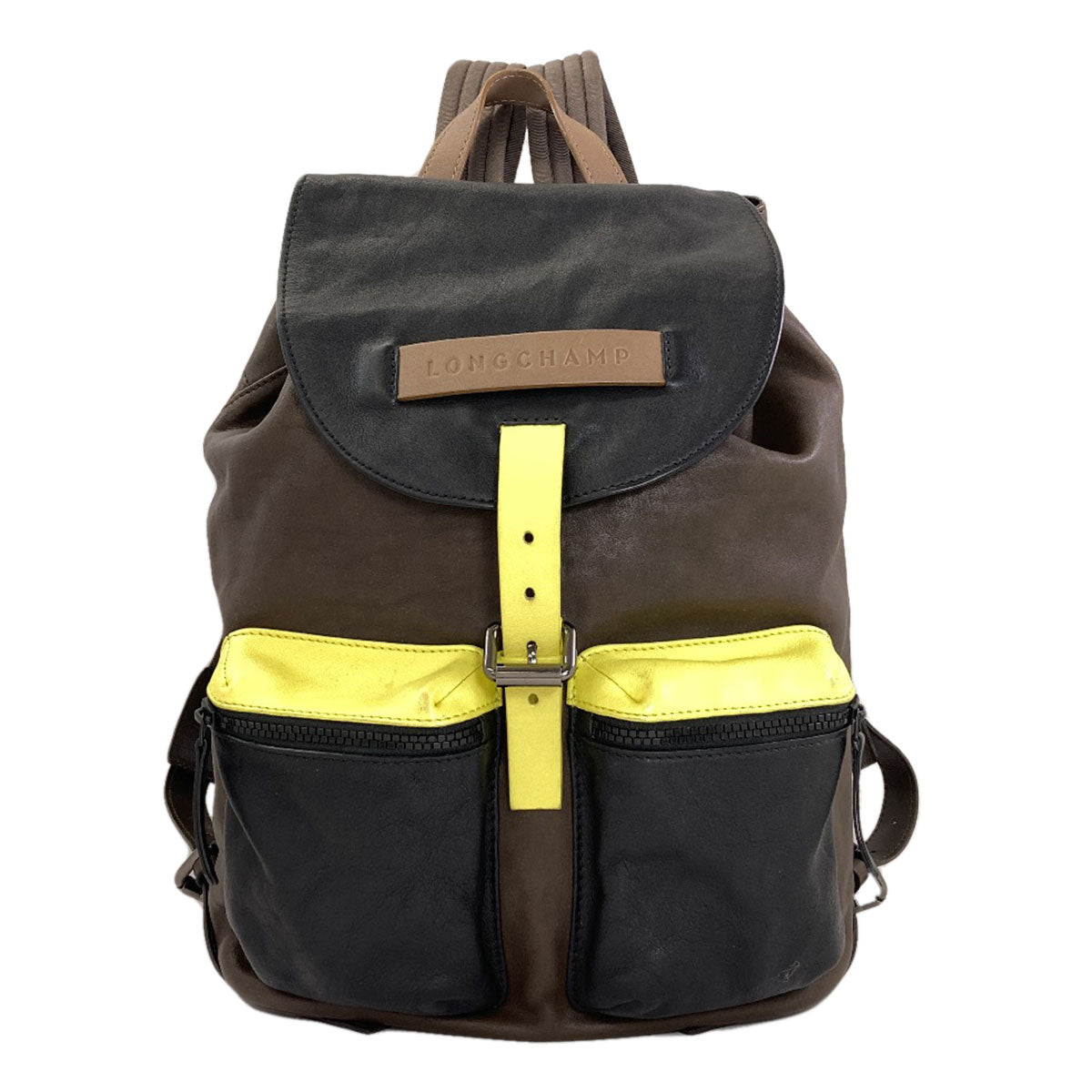 Longchamp logo Backpack Â· Daypack Calf Ladies [Used]