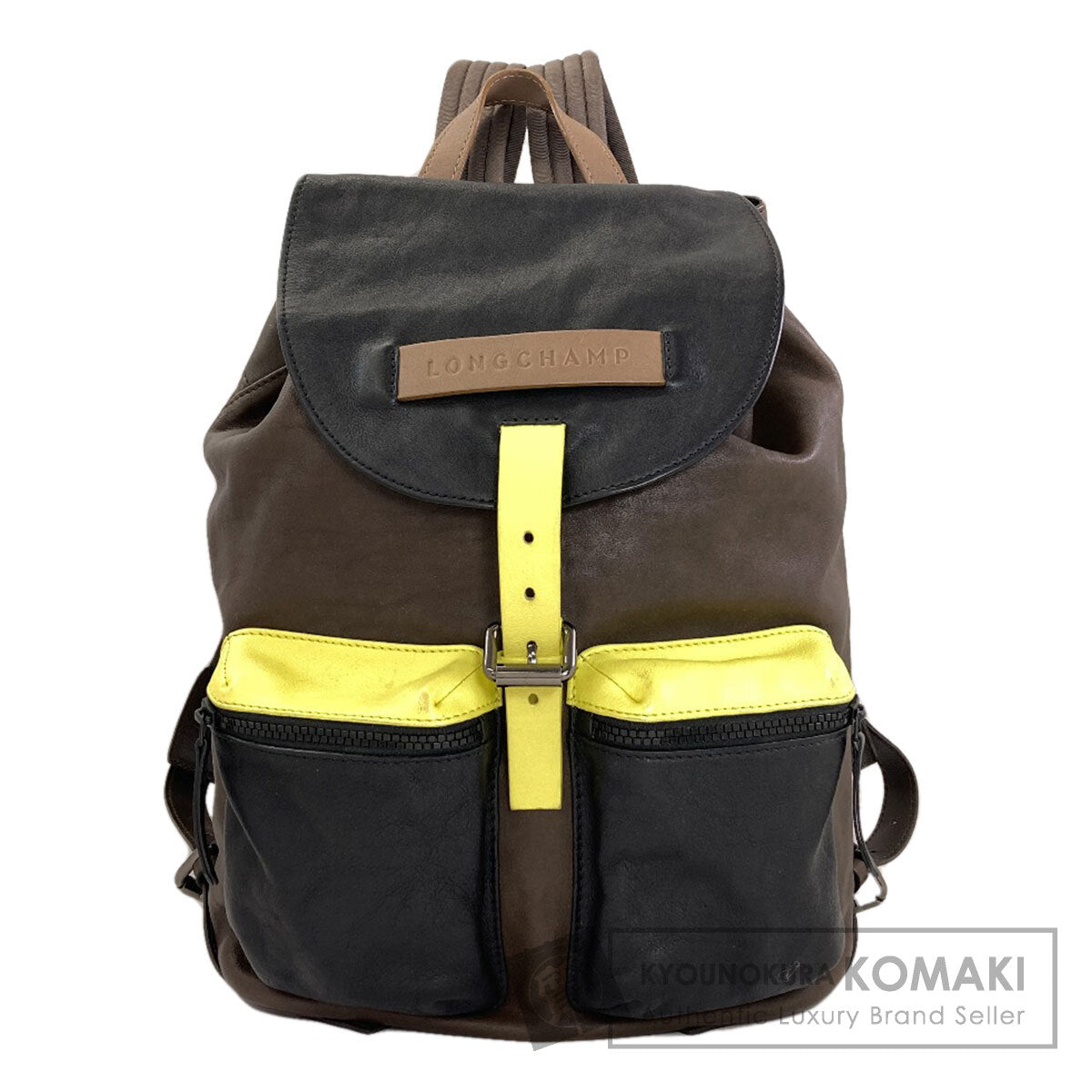 Longchamp logo Backpack Â· Daypack Calf Ladies [Used]