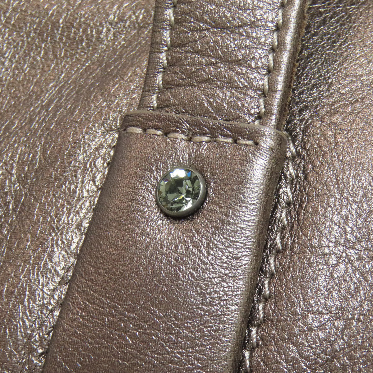 Longchamp logo Tote Bag Leather Ladies [Used]