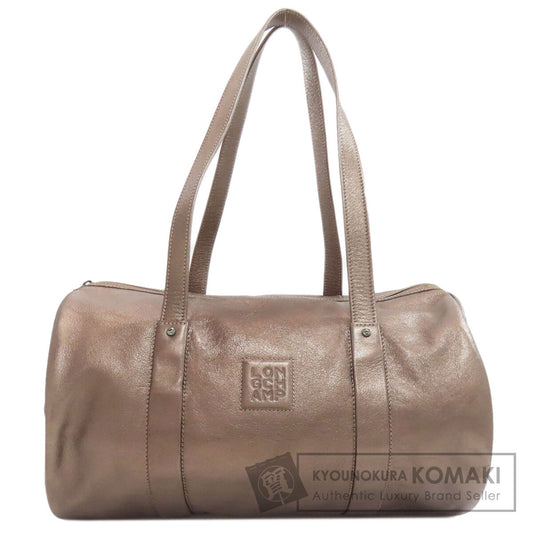 Longchamp logo Tote Bag Leather Ladies [Used]