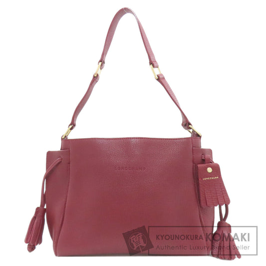 Longchamp one belt Shoulder Bag Leather Ladies [Used]