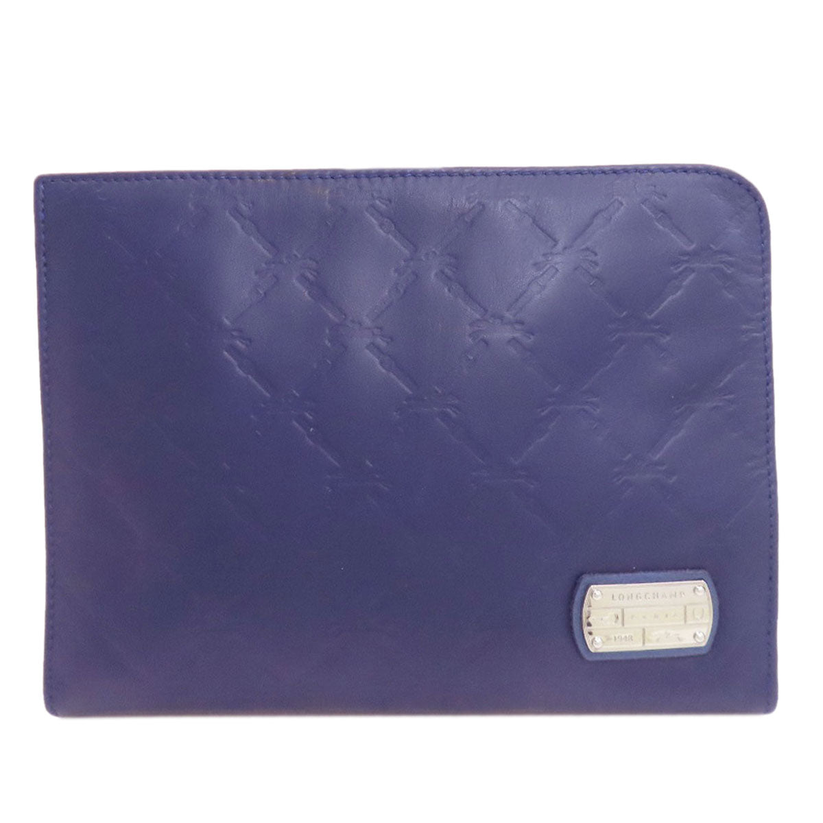Longchamp Embossing Clutch bag Leather Ladies [Used]