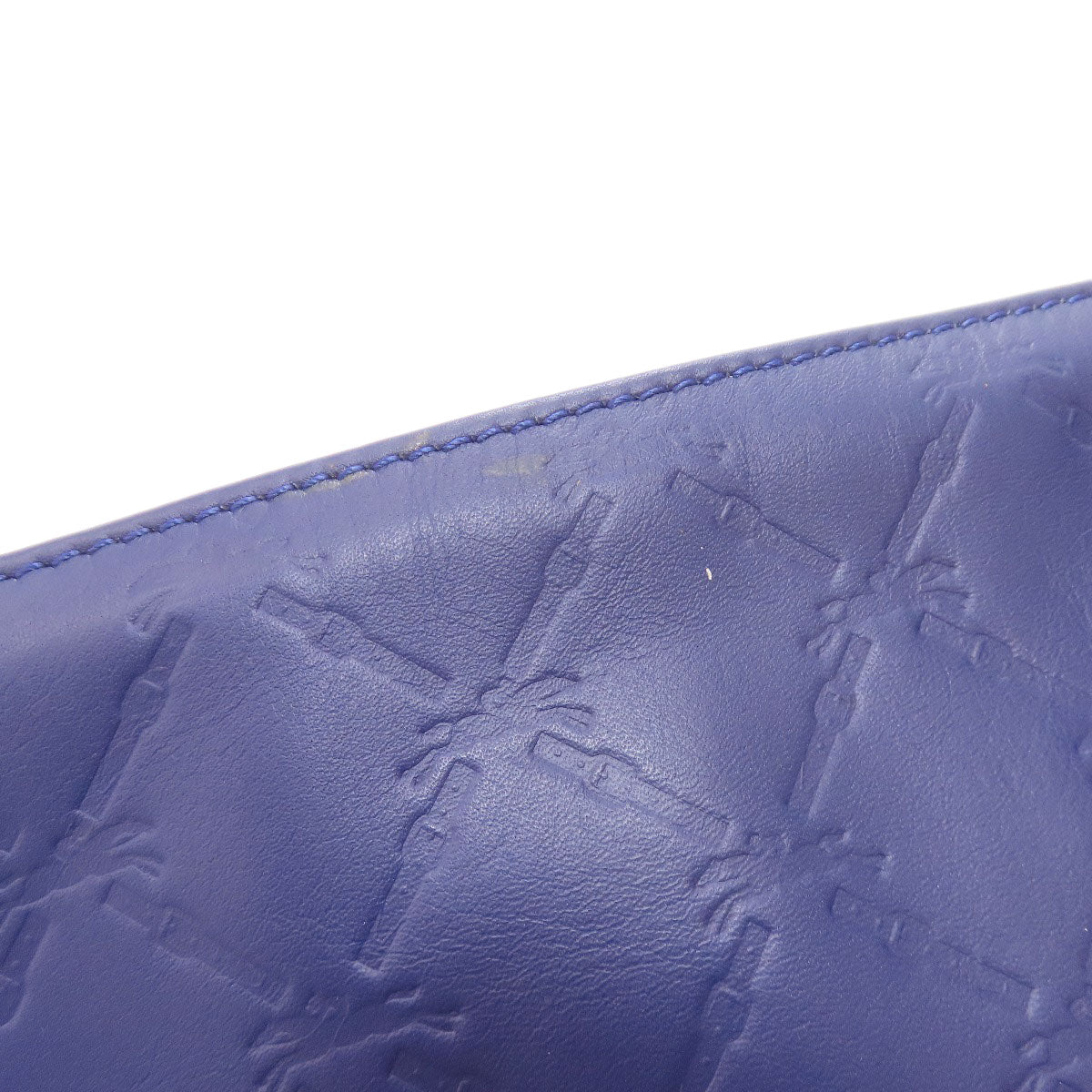 Longchamp Embossing Clutch bag Leather Ladies [Used]