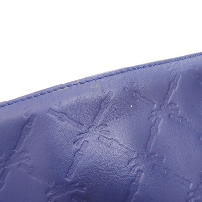 Longchamp Embossing Clutch bag Leather Ladies [Used]