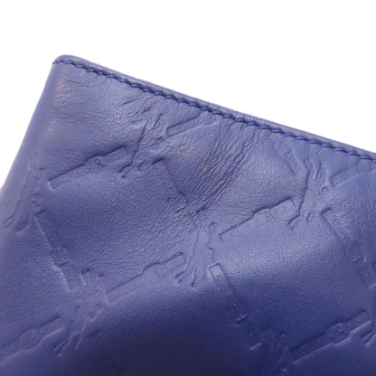 Longchamp Embossing Clutch bag Leather Ladies [Used]