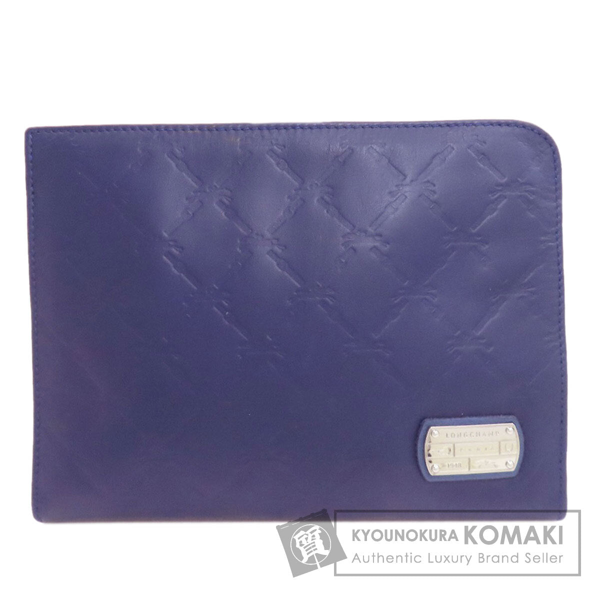 Longchamp Embossing Clutch bag Leather Ladies [Used]