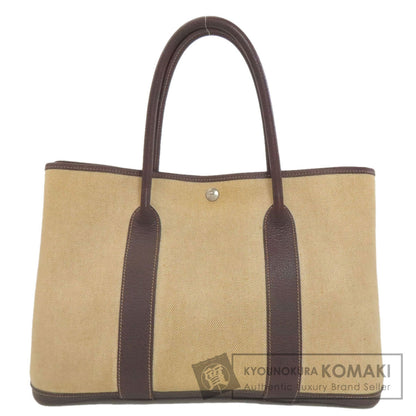 HERMES Garden Party PM Silver Hardware Tote Bag Tower ash Ladies [Used]