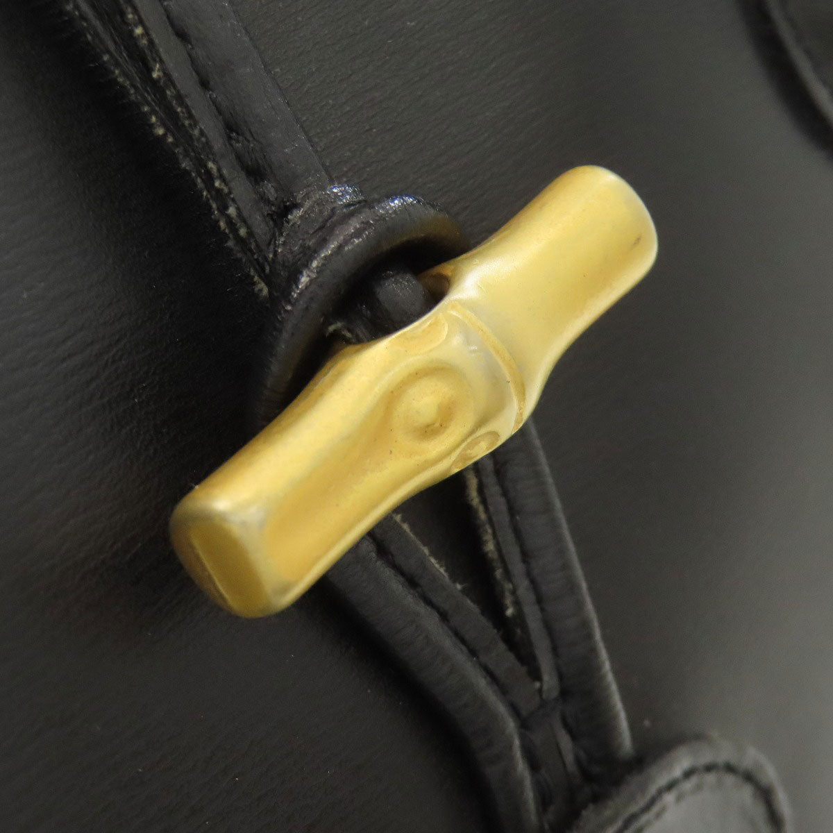 Longchamp logo Handbag Leather Ladies [Used]