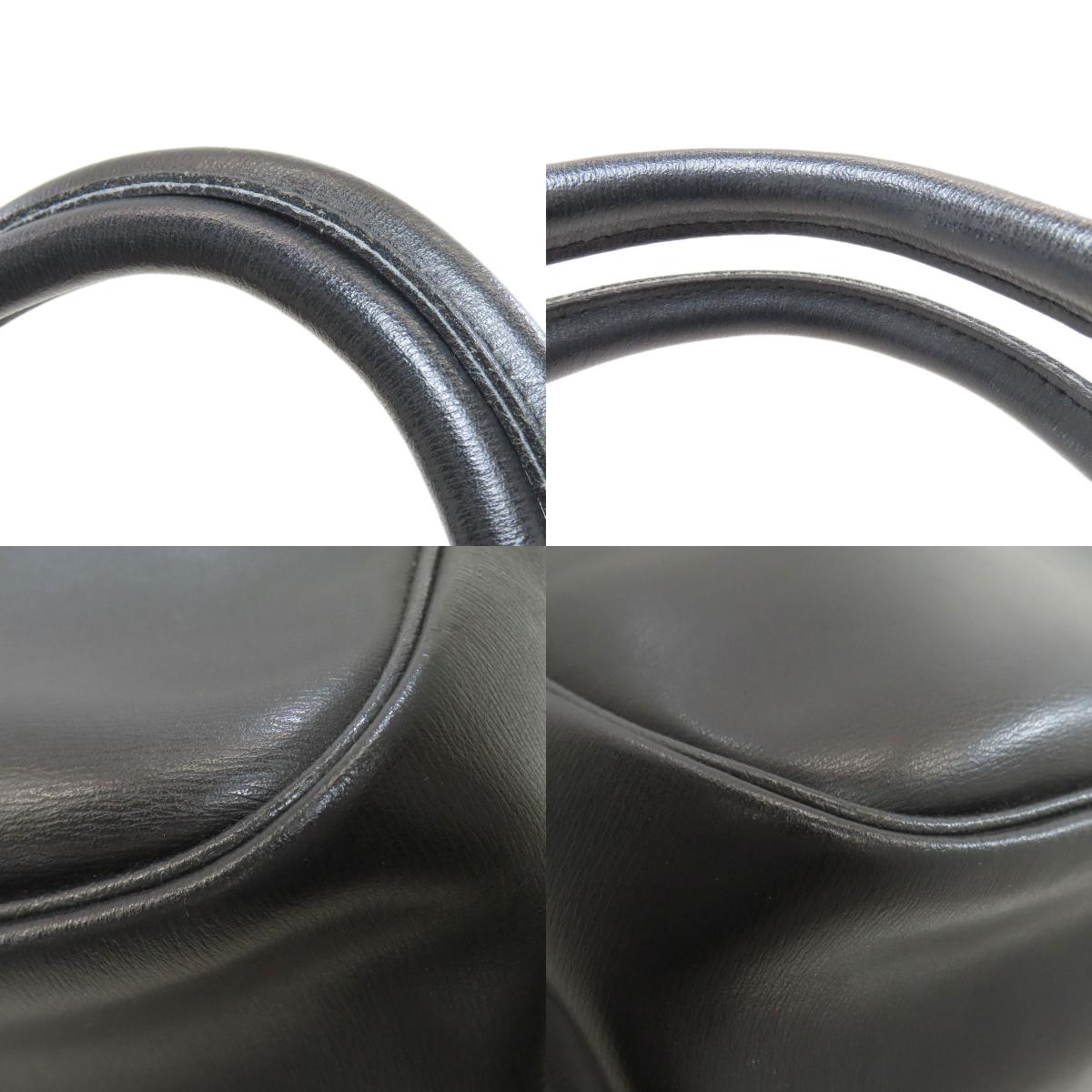 Longchamp logo Handbag Leather Ladies [Used]