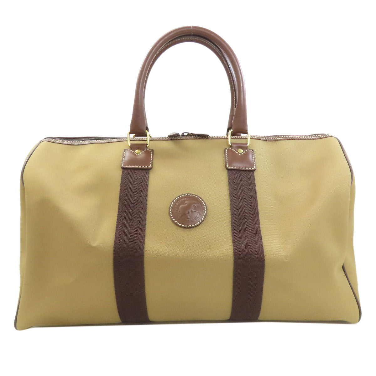 HUNTING WORLD logo Boston bag Canvas Ladies [Used]