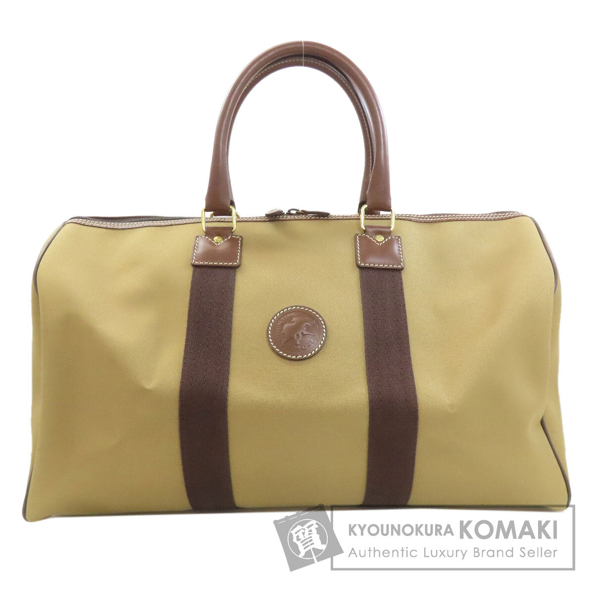 HUNTING WORLD logo Boston bag Canvas Ladies [Used]