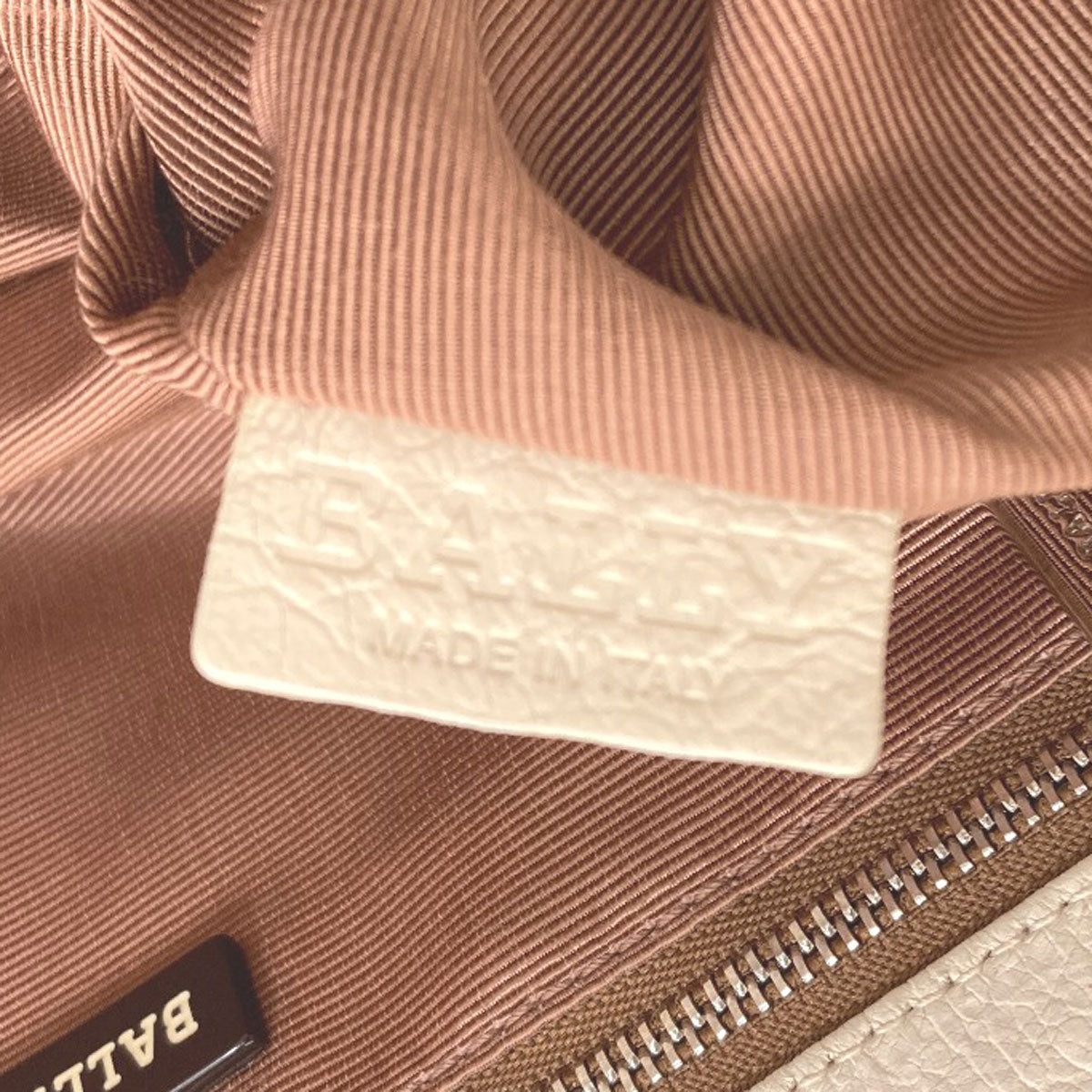 BALLY logo Tote Bag Leather Ladies [Used]