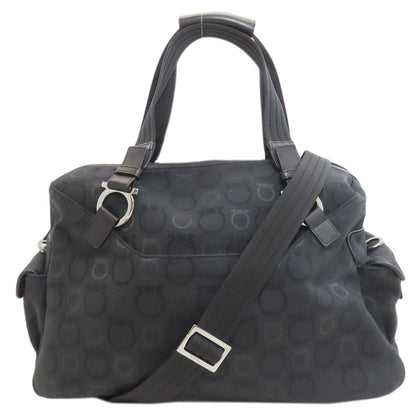 Salvatore Ferragamo GanciniHardware motif 2WAY Boston bag Canvas Ladies [Used]