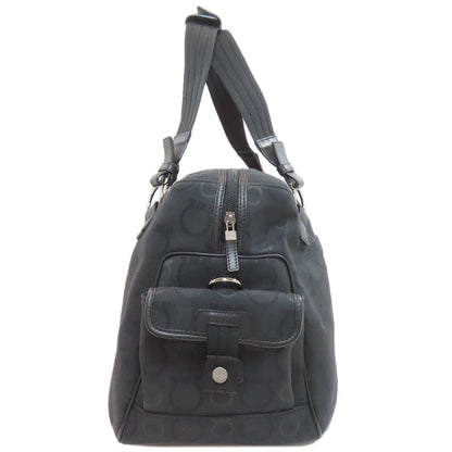 Salvatore Ferragamo GanciniHardware motif 2WAY Boston bag Canvas Ladies [Used]