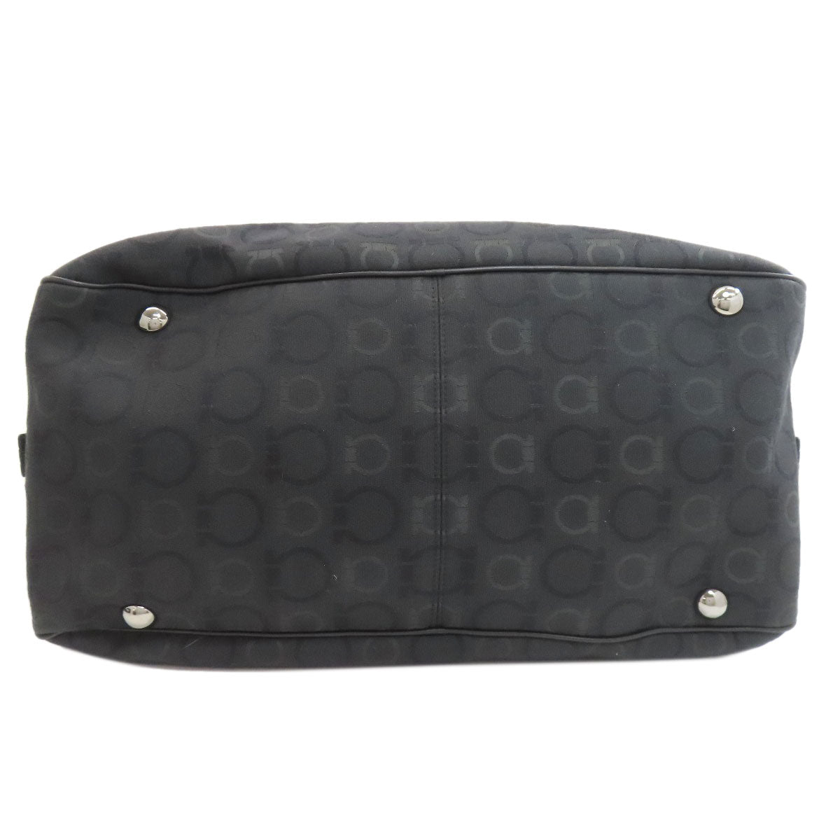 Salvatore Ferragamo GanciniHardware motif 2WAY Boston bag Canvas Ladies [Used]