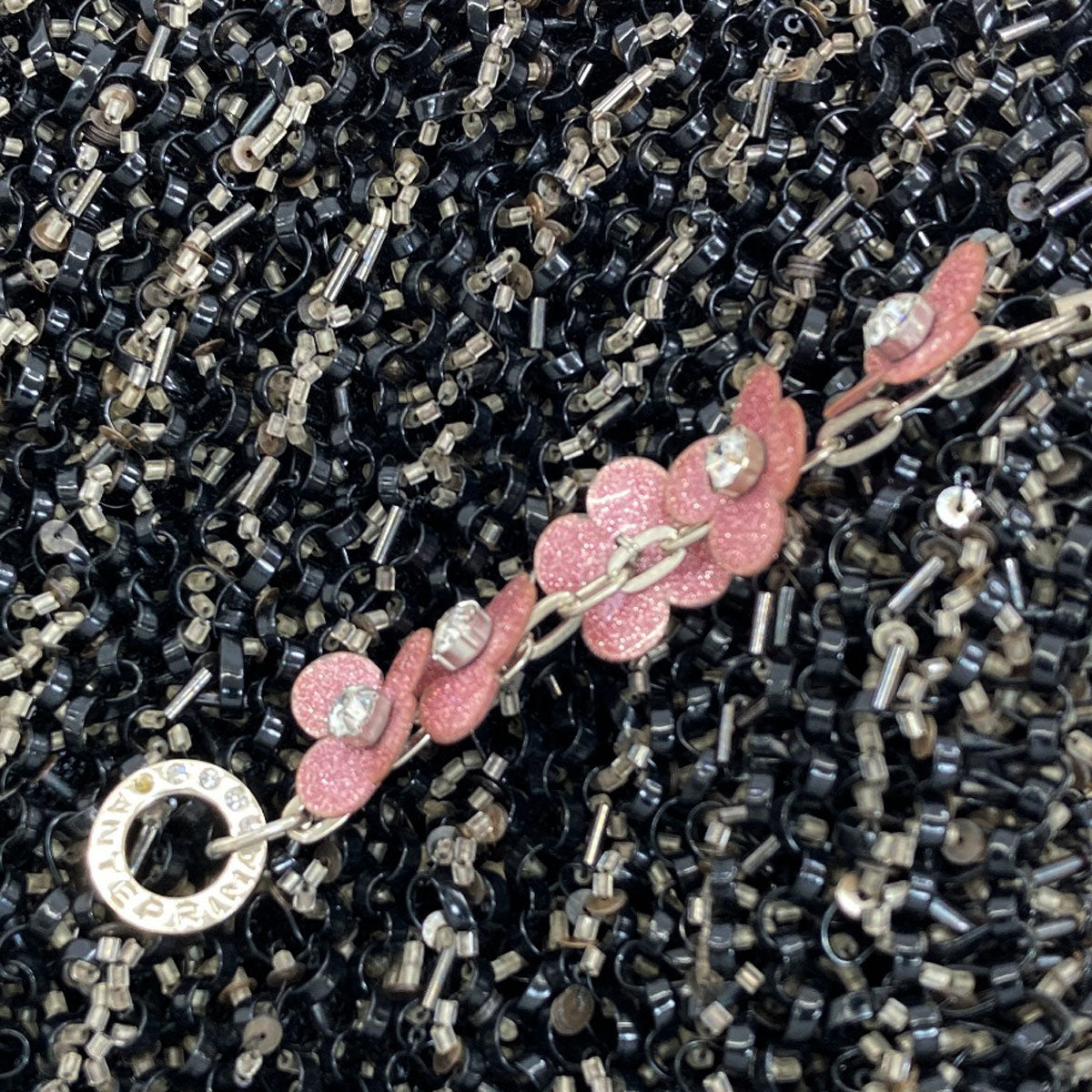 ANTEPRIMA Wire Bag Beads Flower Charm Handbag PVC Ladies [Used]
