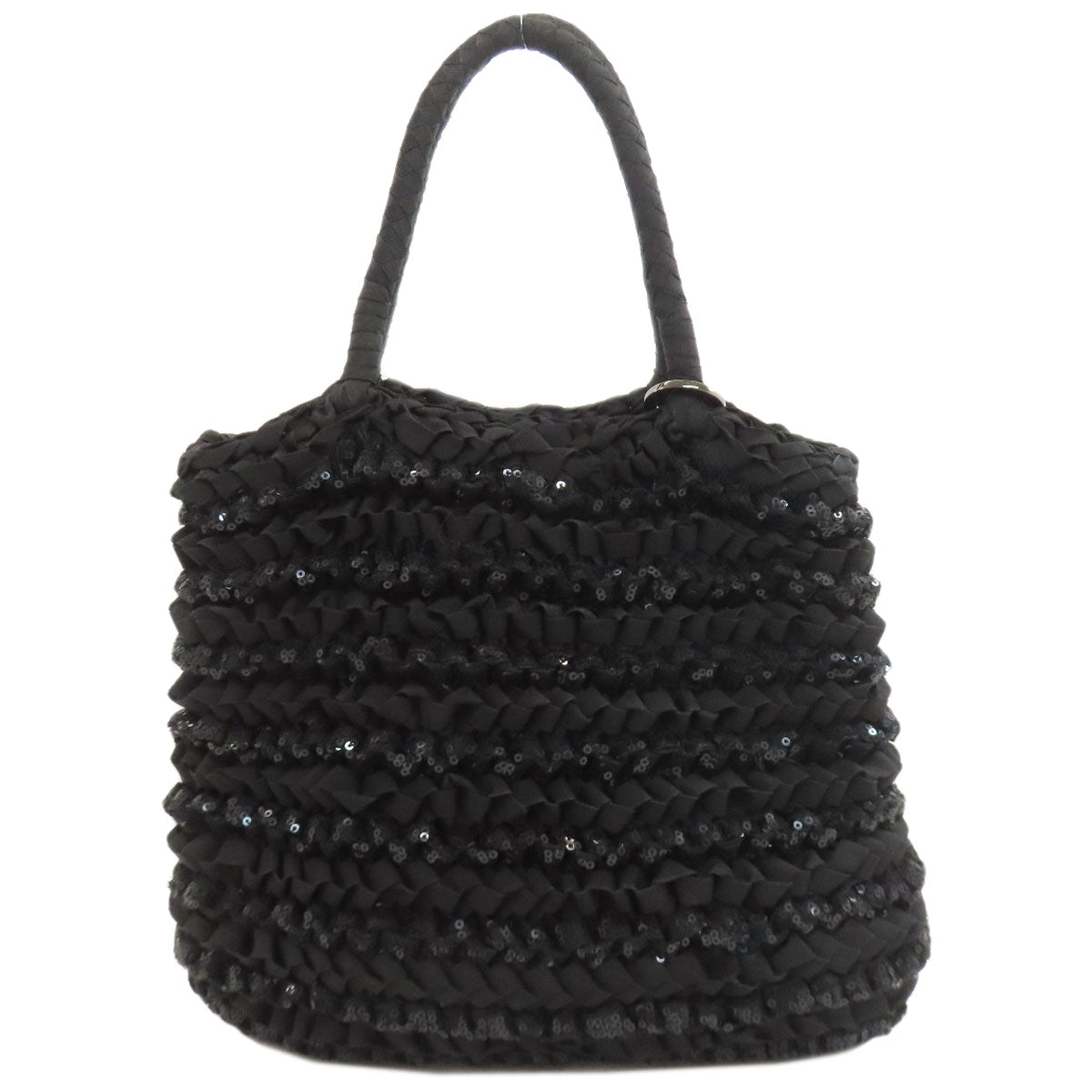 ANTEPRIMA Braided Spangle Handbag Nylon canvas Ladies [Used]