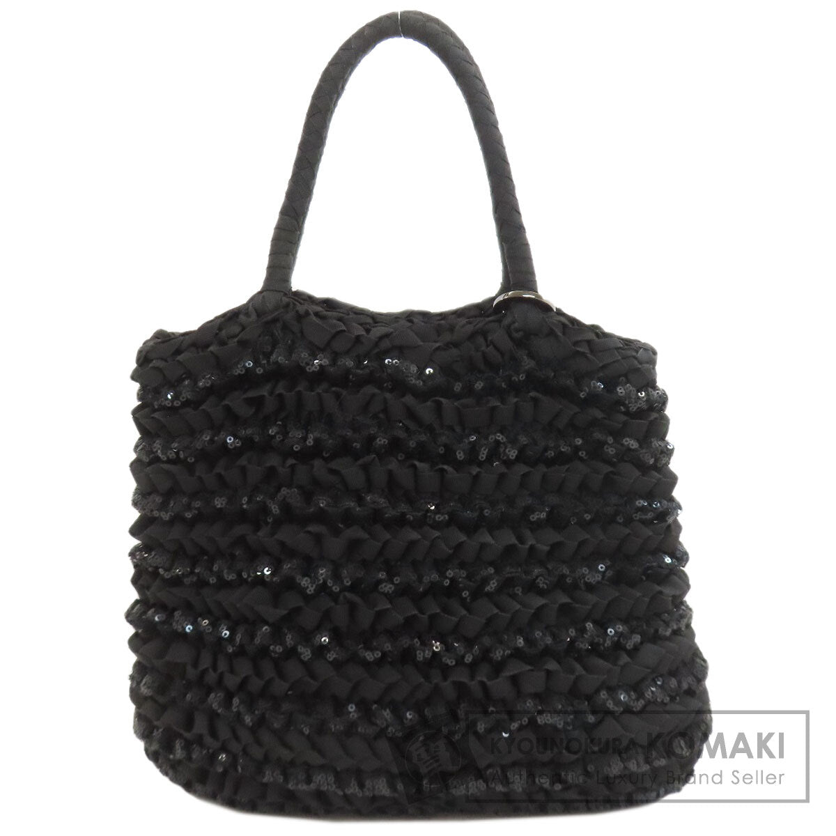 ANTEPRIMA Braided Spangle Handbag Nylon canvas Ladies [Used]