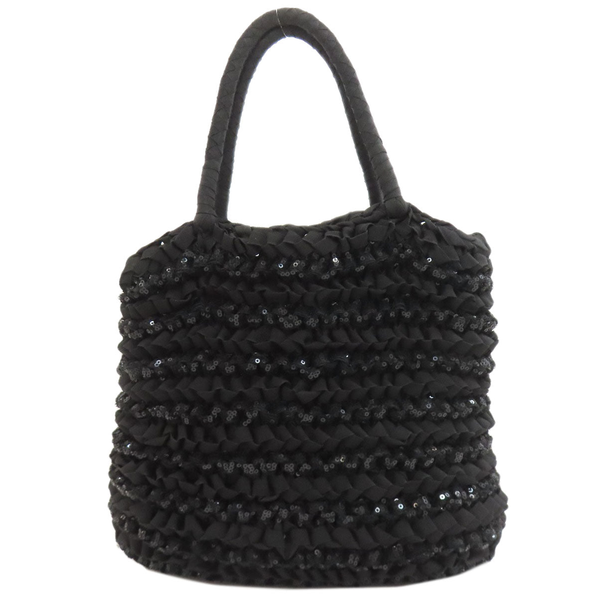 ANTEPRIMA Braided Spangle Handbag Nylon canvas Ladies [Used]