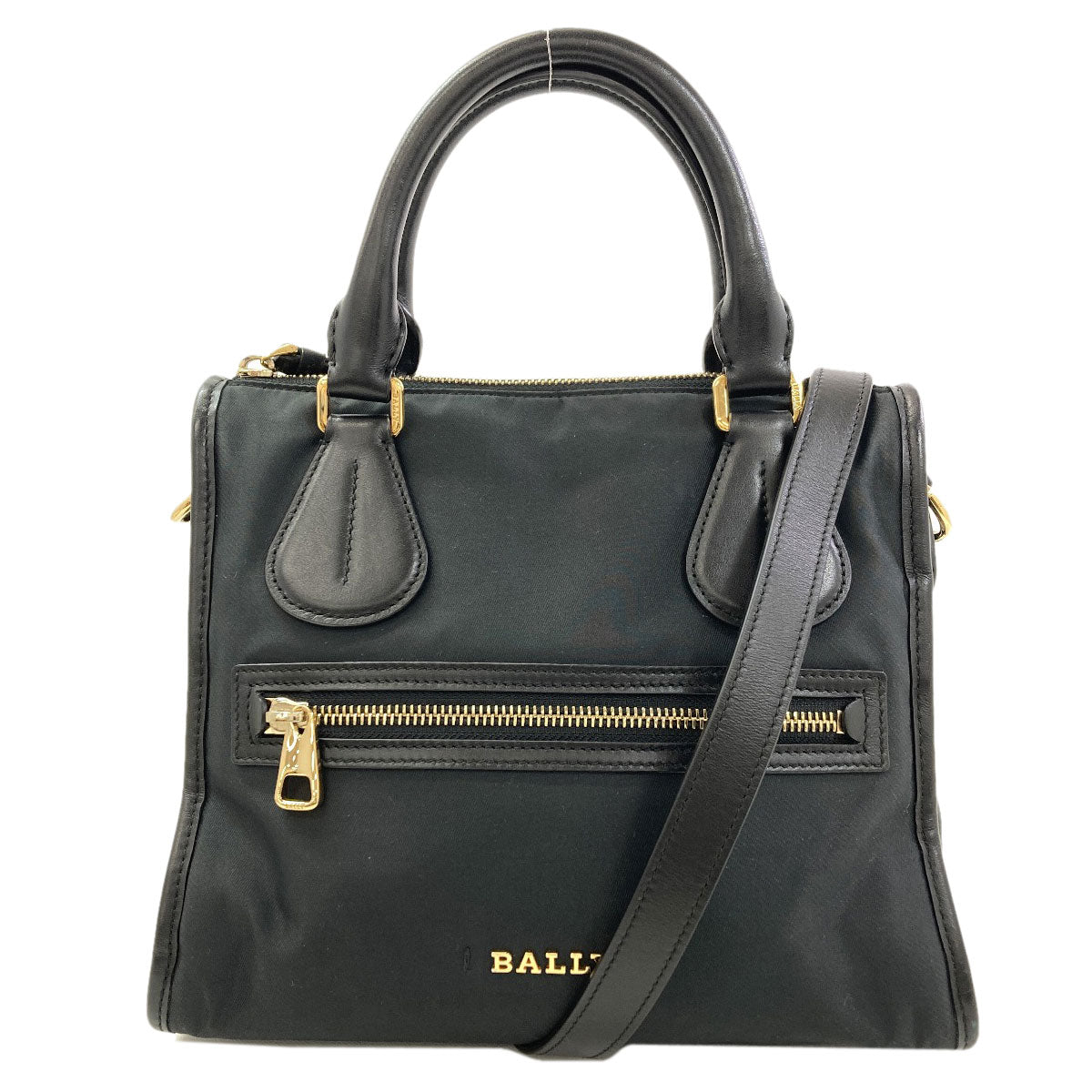 BALLY Logo 2WAY Handbag Nylon Ladies [Used]
