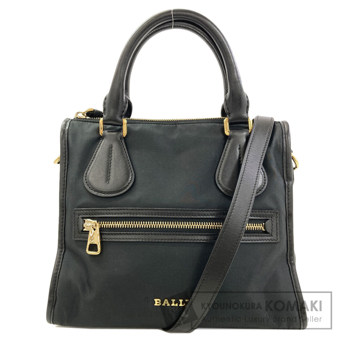 BALLY Logo 2WAY Handbag Nylon Ladies [Used]
