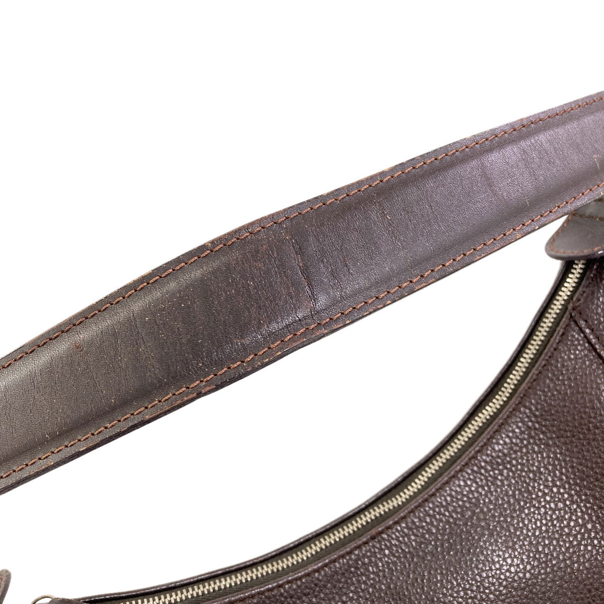 Longchamp one belt Shoulder Bag Leather Ladies [Used]