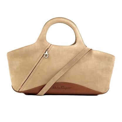 Salvatore Ferragamo 2WAY Handbag Suede Ladies [Used]